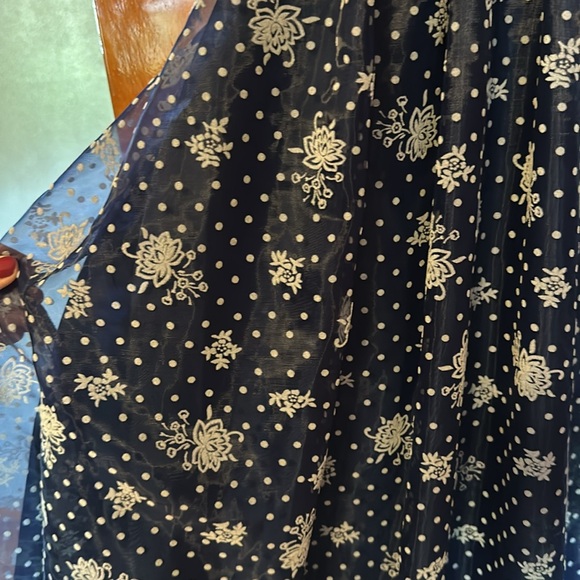 Blue floral halter dress - Picture 4 of 6